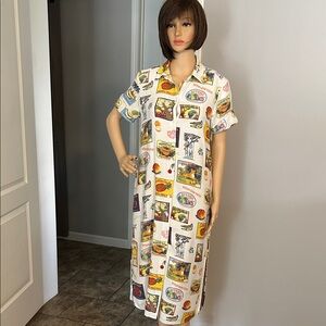 Jane and Delancey Vintage Graphic Print Fruit Dress